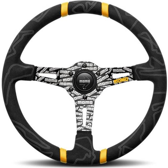 Momo Ultra Steering Wheel - Black / Yellow