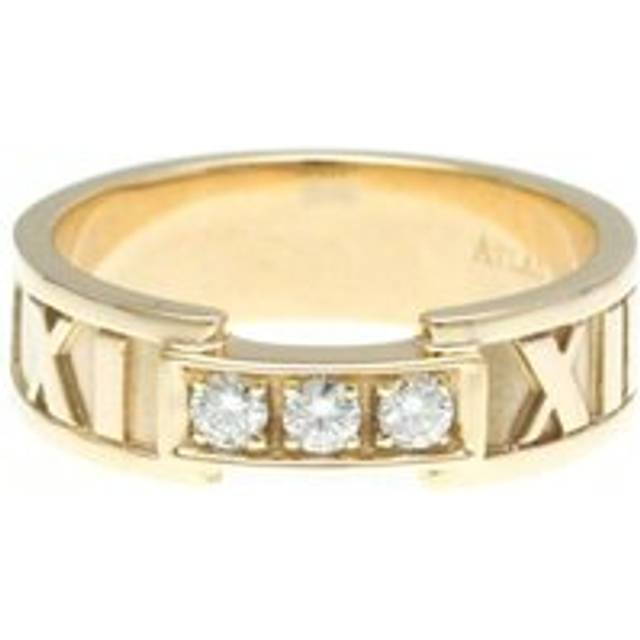 Preloved Atlas ThreeDiamond Ring Unisex - Gold - Metallics - One Size