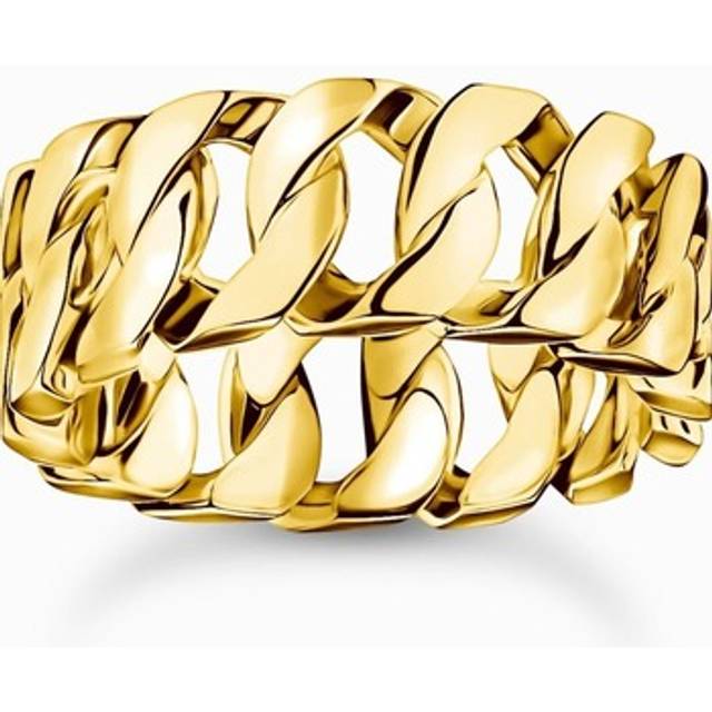 Thomas Sabo TR2497-413-39-64 Unisex Ring - Kettenglieder breit vergoldet