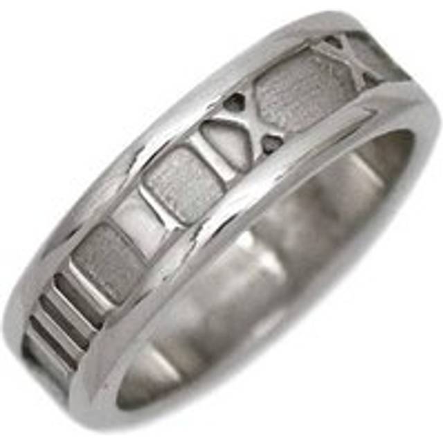 Womens Preloved Atlas Roman Numeral Ring Wo - Silver - Grey - One Size