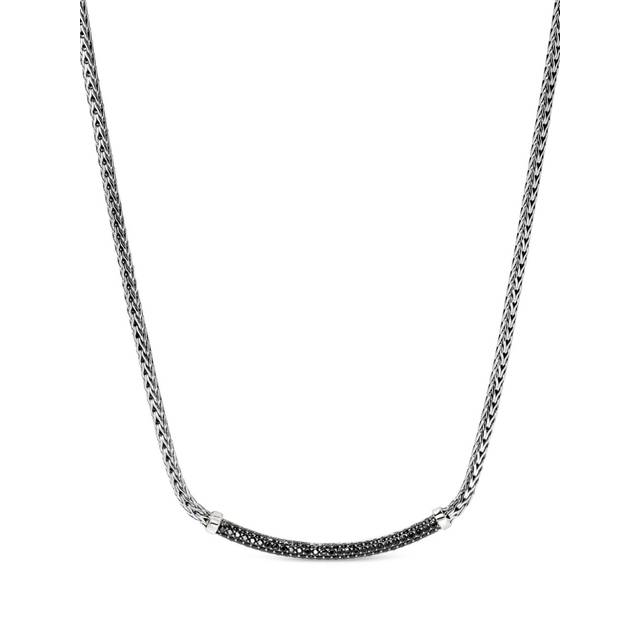 John Hardy - JH Essential sapphire necklace - women - Black Sapphire/Sterling Silver - 45