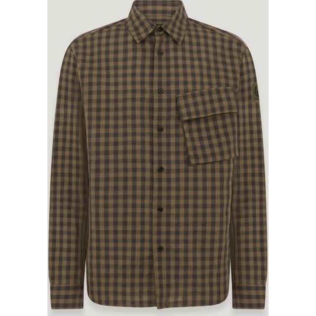 Check Print Shirt - Surplus Green - British label Belstaff has a rich heritage in motorcycling and it continues to inform the design of the label's casual staples and outerwear. Whether it's protecting you from the great outdoors or keeping you comfortable on off-day days, they're bound to be creations you'll reach for time and time again.
