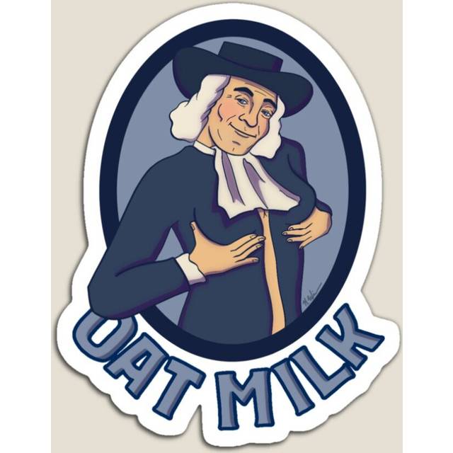 Fridge Magnets Sexy Curvy Vegan Oat Dairy Alternative Pilgrim Man Acrylic Meme Decoration for Home Kitchen Office