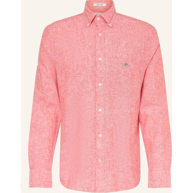 GANT Reg Cotton Linen Shirt |Röd |L