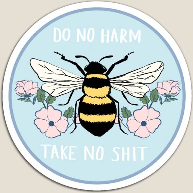 Fridge Magnets Do No Harm - Take No Shit Acrylic Meme Decoration for Home Kitchen Office