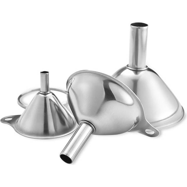 3 Pcs Stainless Steel Mini Funnels Stainless Steel Kitchen Funnel Set for Filling Small Bottles
