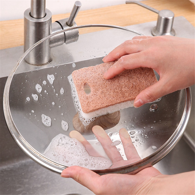 24PCS Scrub Sponges Kitchen Non-Scratch Cleaning for Dishes, Cellulose Safe on Non-Stick Cookware