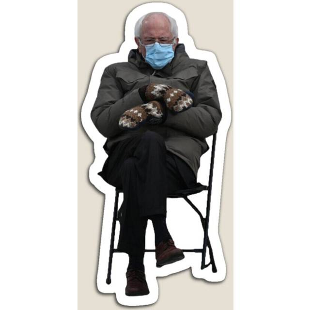 Fridge Magnets Bernie Sanders Sitting Acrylic Meme Decoration for Home Kitchen Office