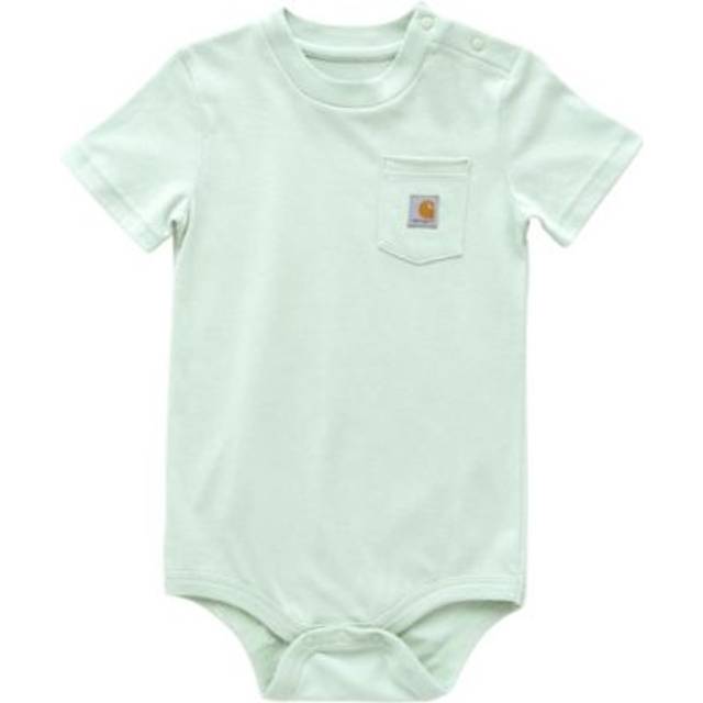 Carhartt Baby Short-Sleeve Pocket Bodysuit  Surf Spray Green  24M