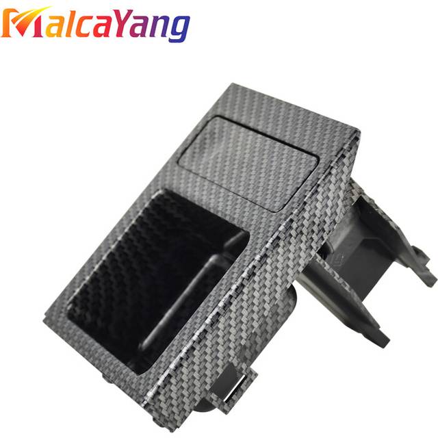 (Carbon Storage Box) Quality Car Center Console Water Cup Holder Beverage Bottle Holder Coin