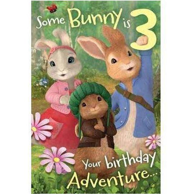 Peter Rabbit Age 3 Birthday Card