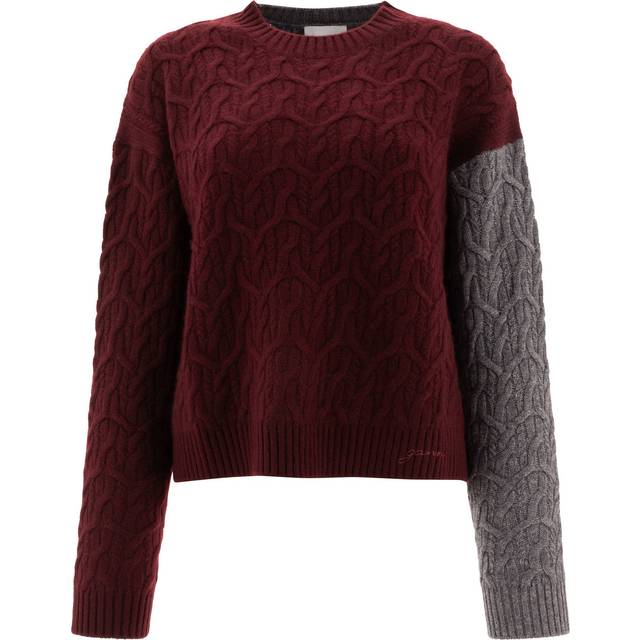 Ganni Women&#39;s Knitwear in Bordeaux | Size Small/Medium | K2349431 (S/M)