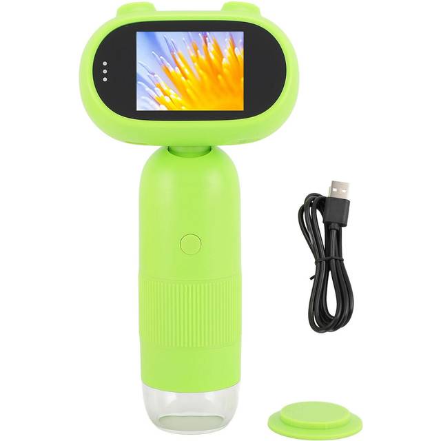 USB Digital Microscope Handheld Miniature Microscope Toy Kids Microscope with 2 Inch Screen for