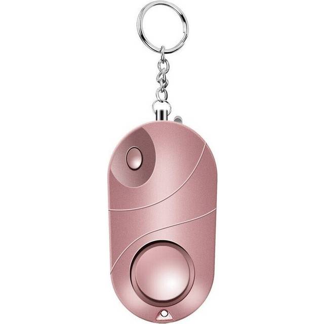 (Pink, Standard) Personal Alarm Emergency 120-130Db Safe Sound Alarm Keychain Led Flashlight