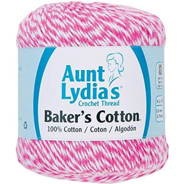 Red Heart Aunt Lydia's Baker's Cotton Crochet Thread  Pink
