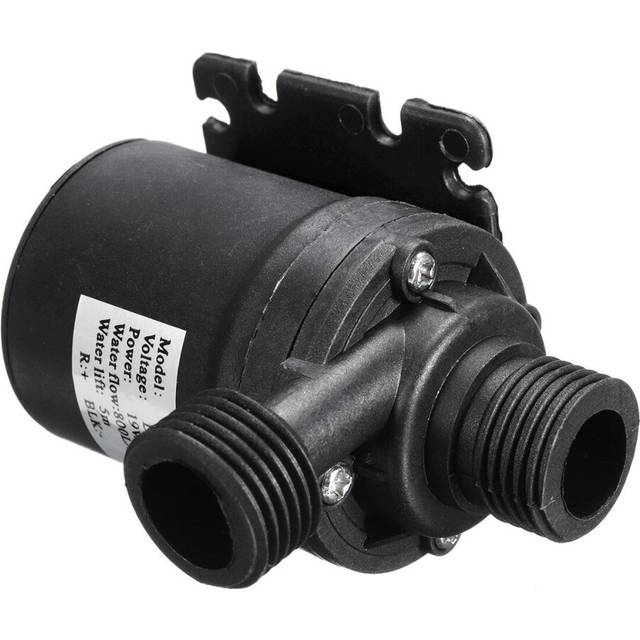 (DC 12V 19W) DC 12V/24V 800L/H Submersible Water Pump 5M Solar Brushless Motor Water Circulation Pump