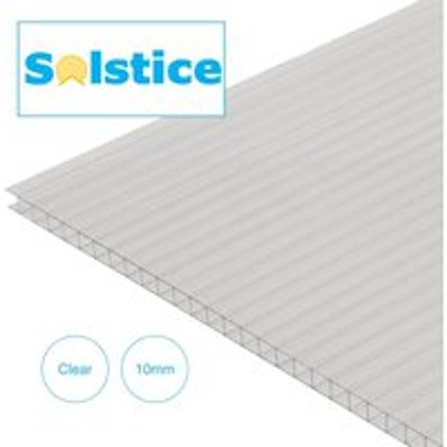 Solstice Twinwall Polycarbonate Sheet Clear 1000mm x 1200mm x 10mm