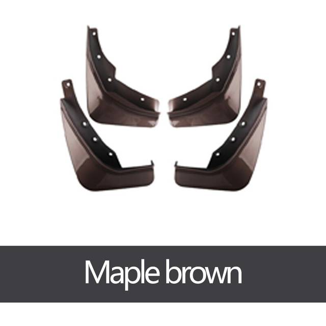 (Maple brown) Mudguard For Volvo XC60 2018-2022 Front Rear 4pcs Mudflaps Mudguards Car