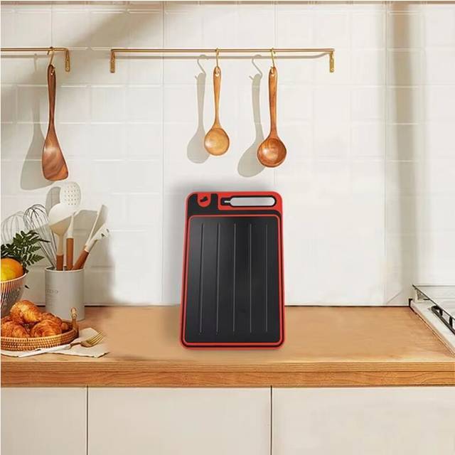 Defrost Tray Cutting Board Double-Sided Household Tools for Meat with and Sharpener