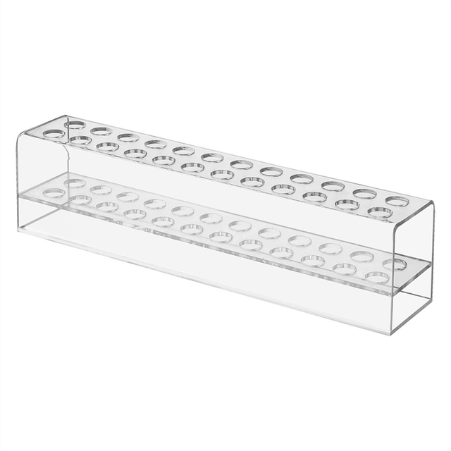 Acrylic Pen Holder, 24-Slots Display Stand Clear Holder Pencil Eyebrow Art Brush Rack