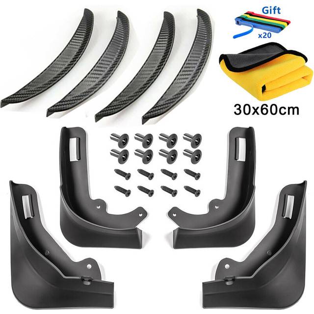 (8pcs-Towels-Model Y) Mudflaps Mud Flaps Splash Guards Mudguards Front Rear Fender Protector