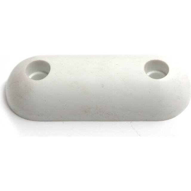 5 x White Rubber Oval Toilet SEAT Buffer Pads 60MM X 22MM X 12MM