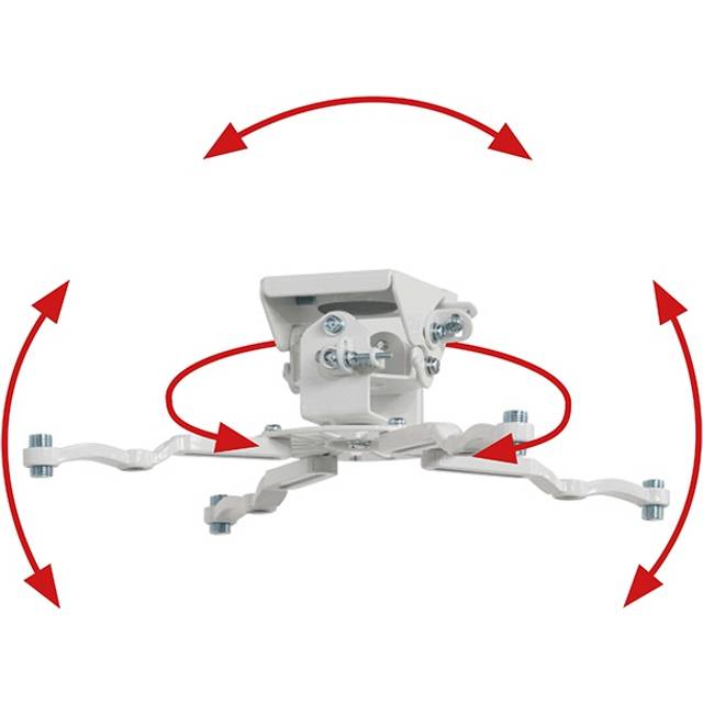 B-Tech SYSTEM 2 - Universal Projector Ceiling Mount with Micro-adjustment