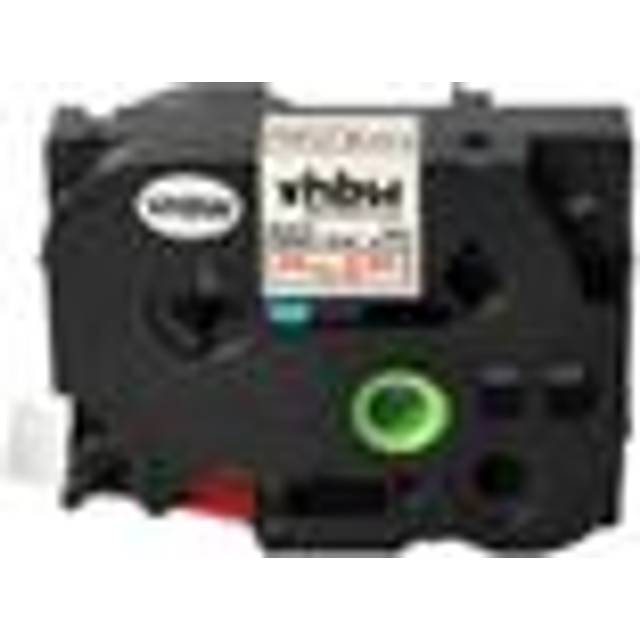 Label Tape compatible with Brother pt P750TDI, P900W, P750, P750W, P900, P900NW Label Printer 24 mm, Red on White, Iron-On - Vhbw