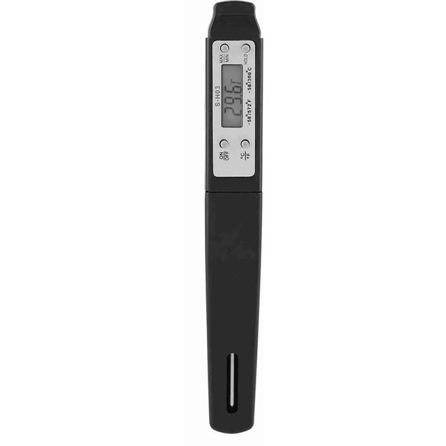 1Pc Instant Reading Digital Food Thermometer Kitchen Cooking BBQ Meat Probe(Black) svart
