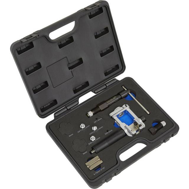 "On Vehicle Hydraulic Brake Pipe Flaring Tool Kit - 3/16"" SAE & 4.75mm DIN Flares"