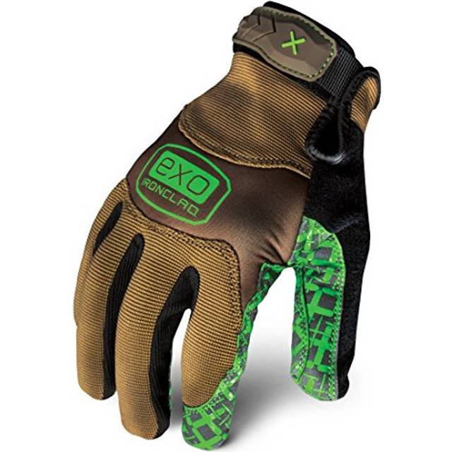 Ironclad EXO2-PGG-04-L Project Grip Gloves, Large, Brown & Green