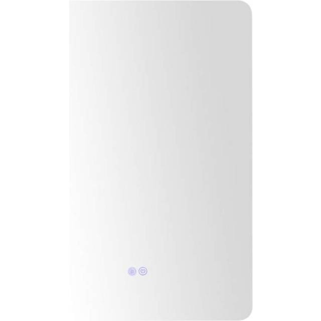 LED badrumsspegel med belysning & pekknapp & minnesfunktion väggspegel 70 x 50 cm