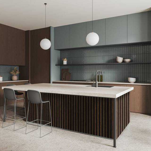 Liberty Walnut - Elevation Acoustic Wall Panelling (342506) Size (Height x Width x Thickness): 600x1200mm