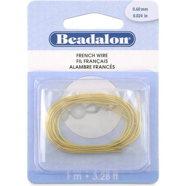 Beadalon French Wire  0.60 mm / .024 in  Gold Color  1 Meter