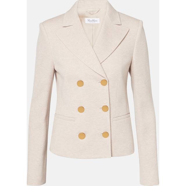 Max Mara Alabama cotton and wool blazer - beige (UK 16)