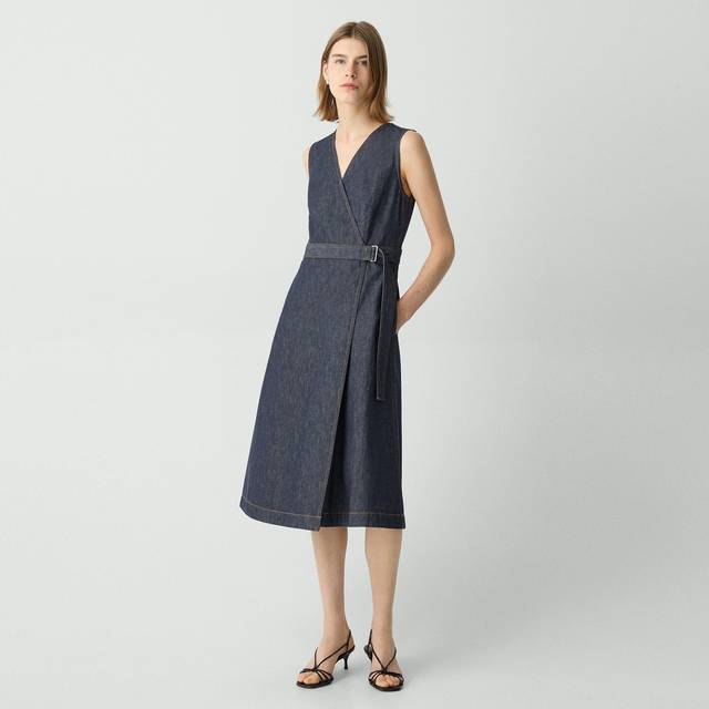 Theory A-Line Wrap Dress