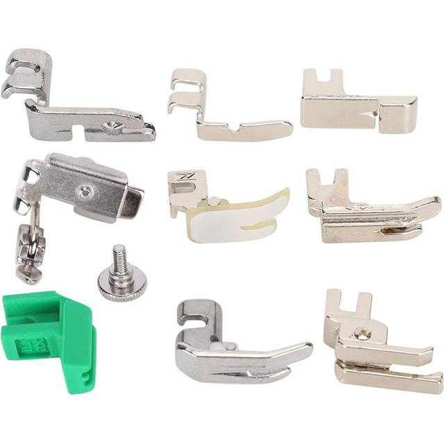 9PcsSet Household Presser Foot Kit Rolled Hem Compensating Feet Set Accessories for Old Pedal