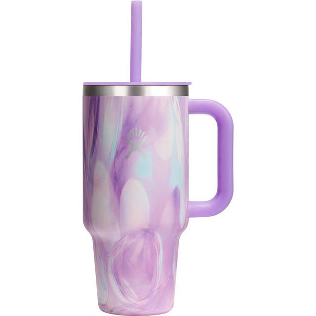 Hydro Flask Double Wall Stainless Steel Travel Tumbler, 946ml, Jellyfish Swirl