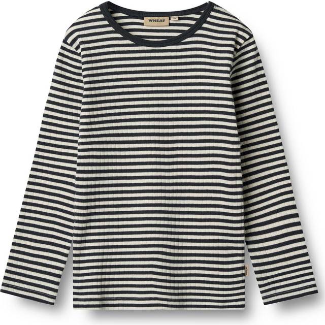 WHEAT Kid's T-Shirt L/S Stig Longsleeve Barn Storlek 128 Färg grå
