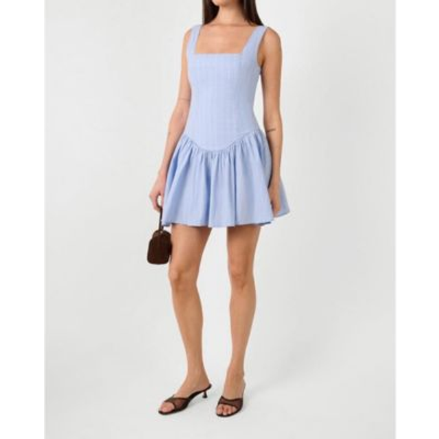 WeWoreWhat Corset Peplum Mini Dress