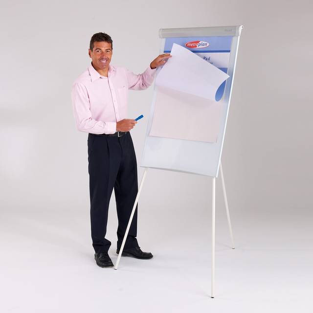 Hawk Office Flipchart Easel - White