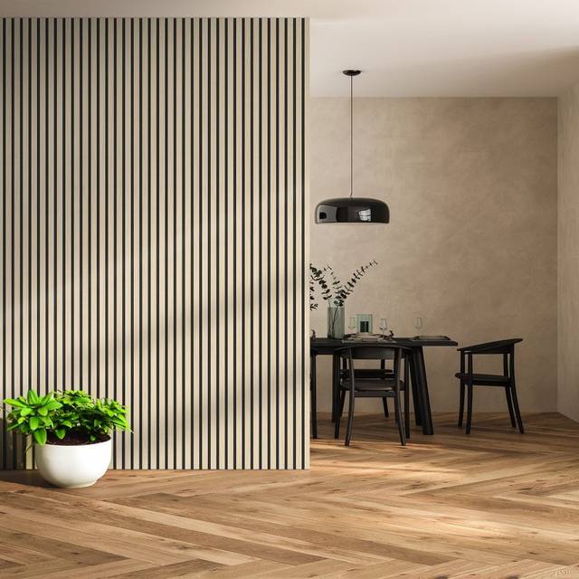 Liberty Ivory White - Elevation Acoustic Wall Panelling (342518) Size (Height x Width x Thickness): 600x2400mm