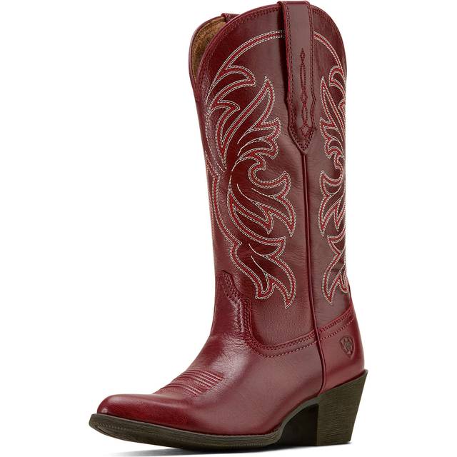 Women's Heritage J Toe Western Boots in Sangria, B Medium Width, Size 3.5, by Ariat