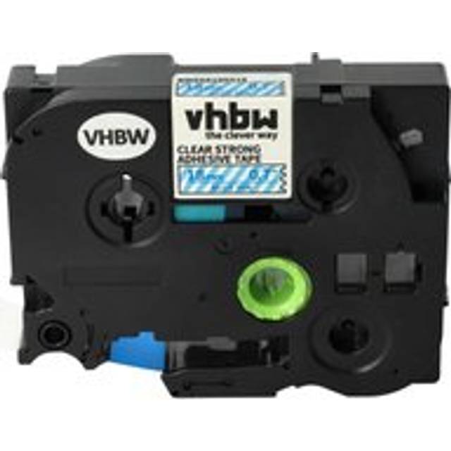 Vhbw - 1x Label Tape compatible with Brother pt 1650, 1000F, 1300, 1400, 1500pc, 1600, 1000BTS Label Printer 18 mm, Blue on Transparent