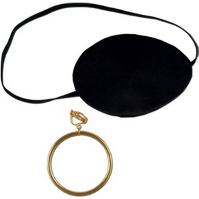 Pirate Eye Patch with Earring by Windy City Novelties