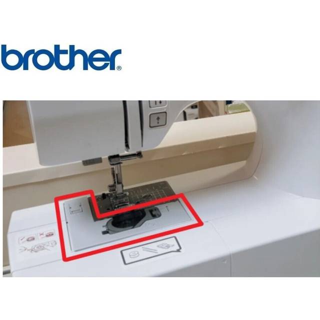 Brother front part plastic needle plate b - fs40 fs100wt fs130qc - xg9980001