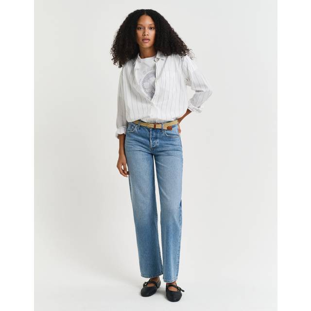 GANT Dam Rigid jeans med raka ben (31)