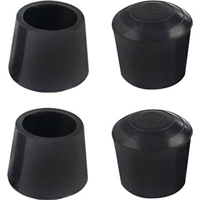 4pcs Leg Caps Tips 19mm Rubber Furniture Table Feet Cover Floor Protector Reduce Noise Prevent Scratches Black