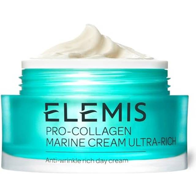 Elemis Elemis Marine Cream med Ultra-Rich Pro-Collagen, Rich Anti-rynkkräm Daglig fuktgivande lotion mot åldrande ansikte, återfuktande kräm, slät och återfuktar, 50 ml
