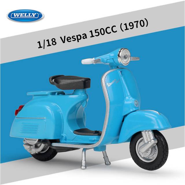 (Vespa 150CC) 1:18 Piaggio Vespa 150CC 1970 Static Die Cast Vehicles Collectible Hobbies